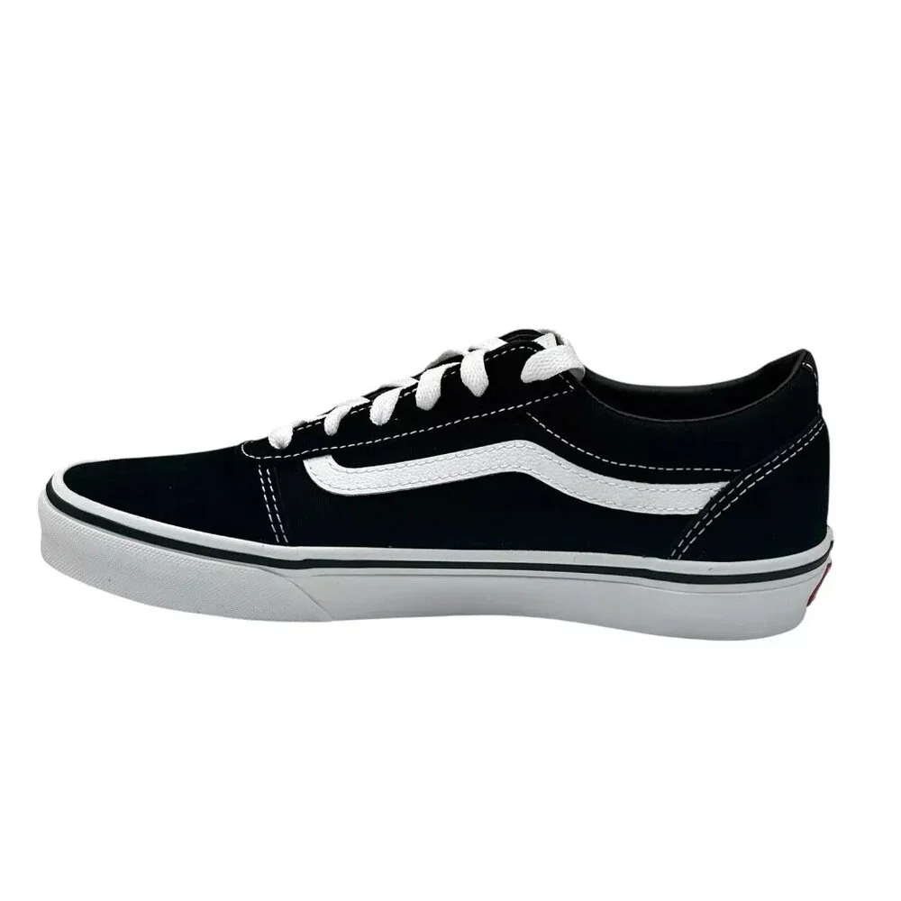 Vans Ward Youth‎ Boy's/Girl's Canvas Casual Sneaker Size 3 Black Low Top Shoes